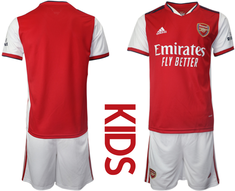 Youth 2021-2022 Club Arsenal home red blank Soccer Jersey